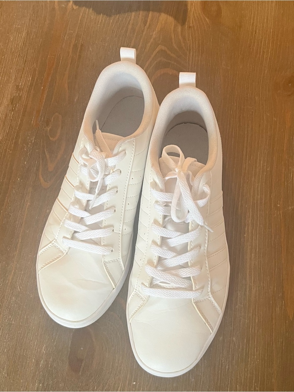 adidas All-White Low-Top Sneakers